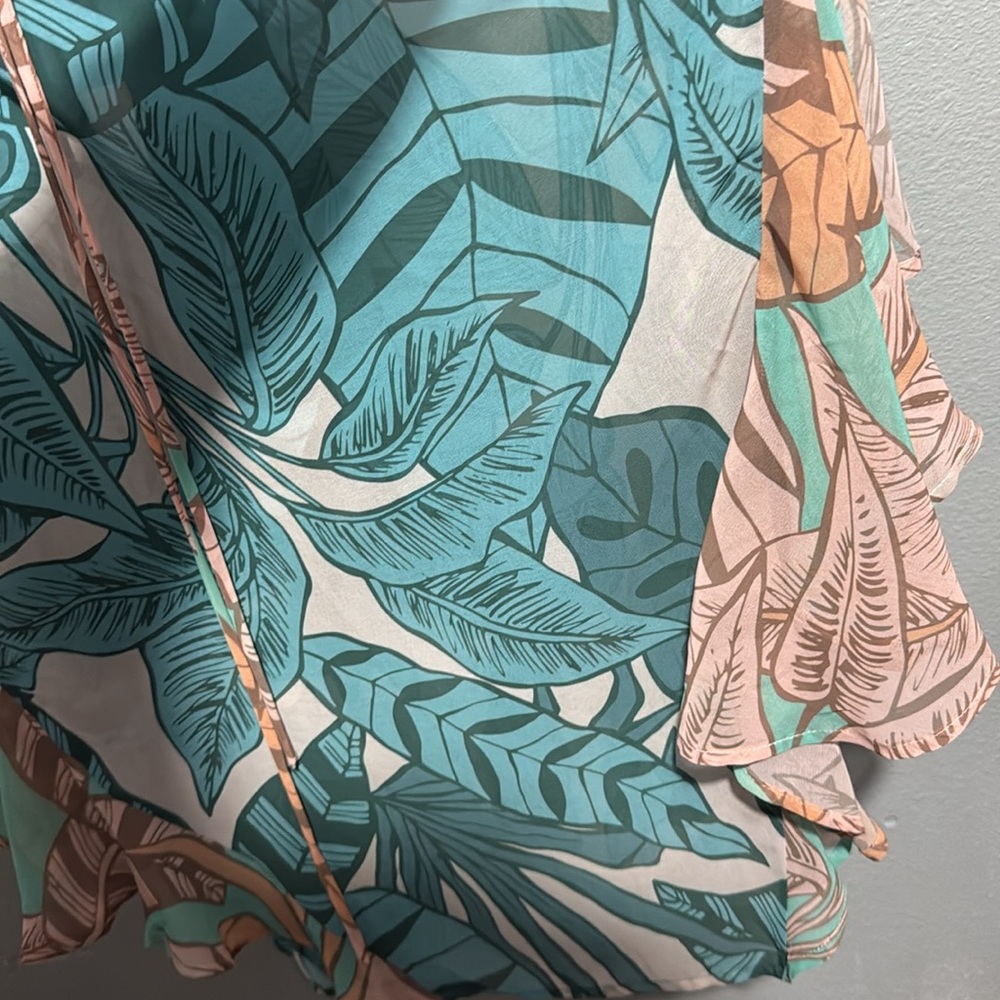 FARM Rio for Anthropologie - Ruffle Botanical Midi Dress - SP - Picture 8 of 9